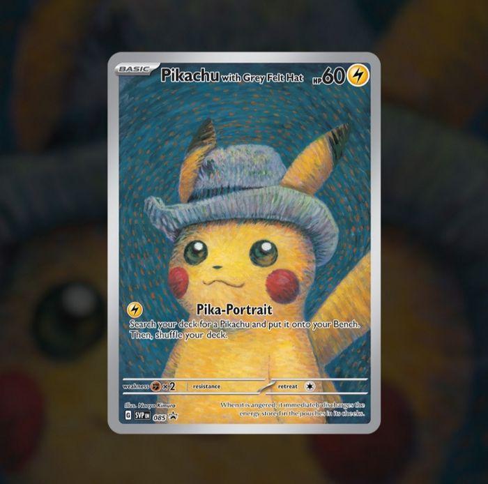 Carte Pokémon Pikachu Van Gogh - photo numéro 1