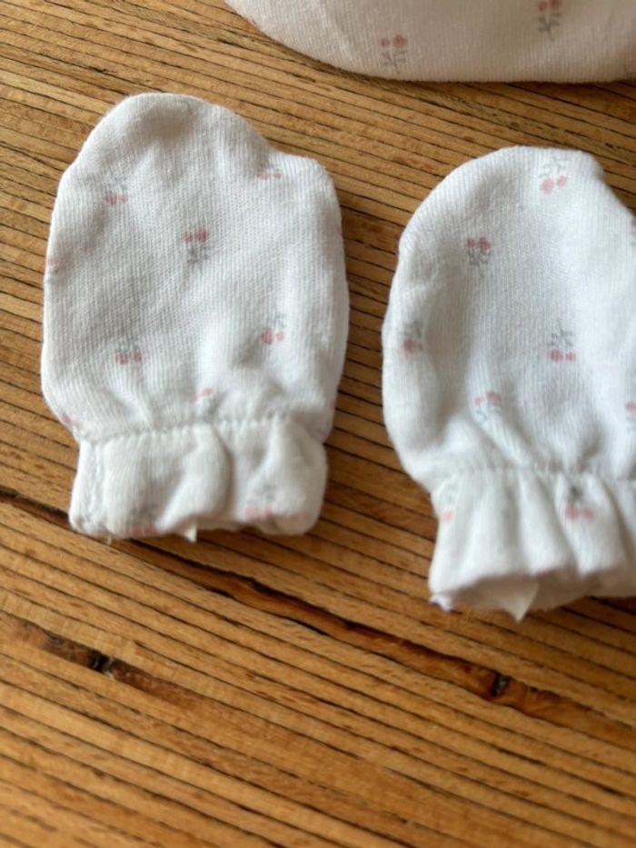 Bonnet et gants naissance Bout’chou mini - photo numéro 3