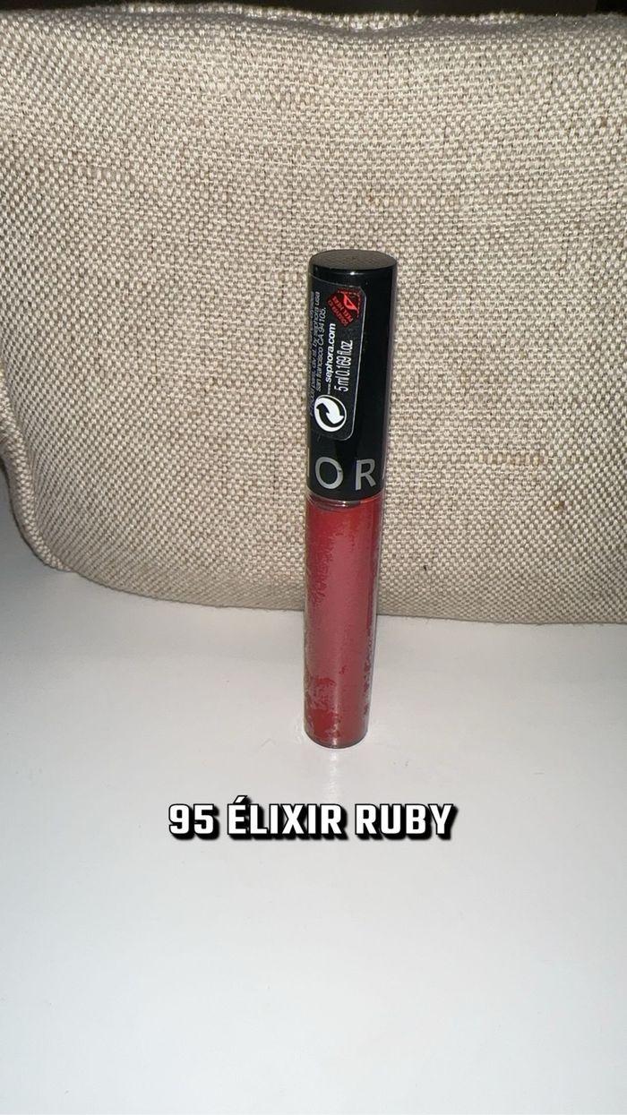 Rouge à lèvre lipstick sephora Teinte 95 elixir ruby rouge vif