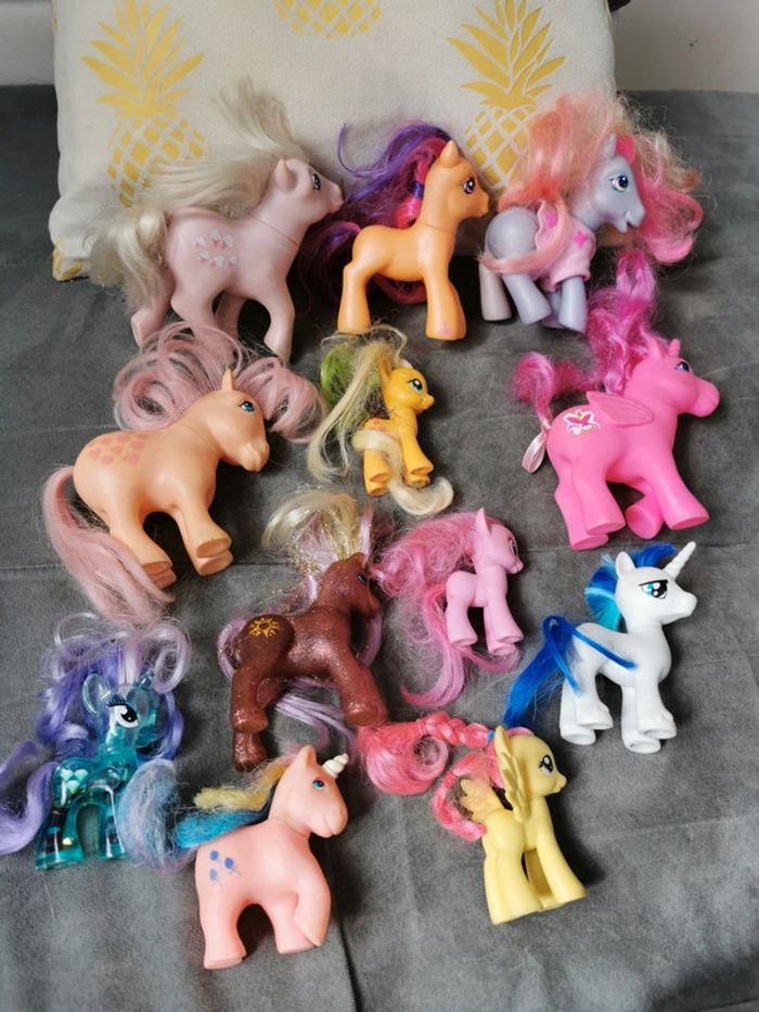 Lot de 12 mon petit poney my little pony 1982 1984 2006 2007 Hasbro - photo numéro 1