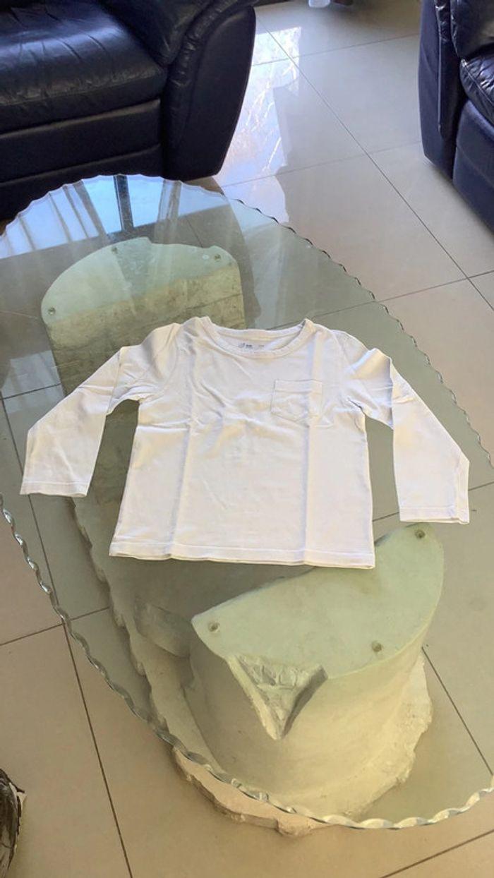 T-shirt blanc manches longues