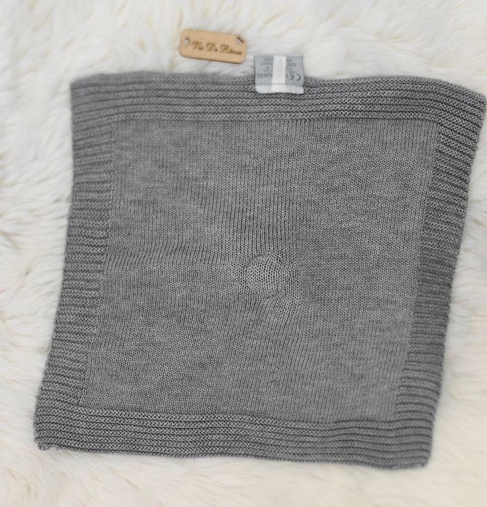 Lot de 2 Doudou plat carré Éléphant Gris Tembo Nattou Tricot - photo numéro 5