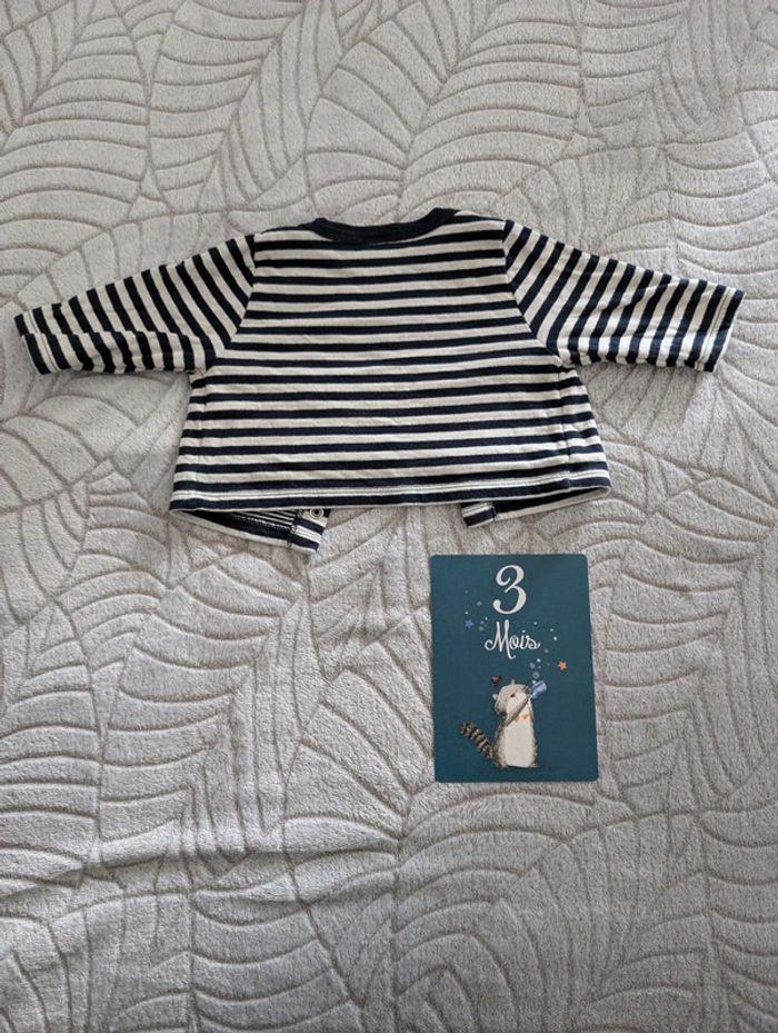 Gilet petit bateau 3 mois - photo numéro 5