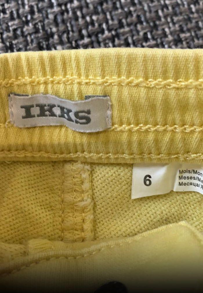 Pantalon jaune, IKKS, 6 mois en très bon état - photo numéro 4