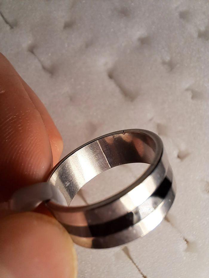 Bague acier inoxydable argentée - photo numéro 3