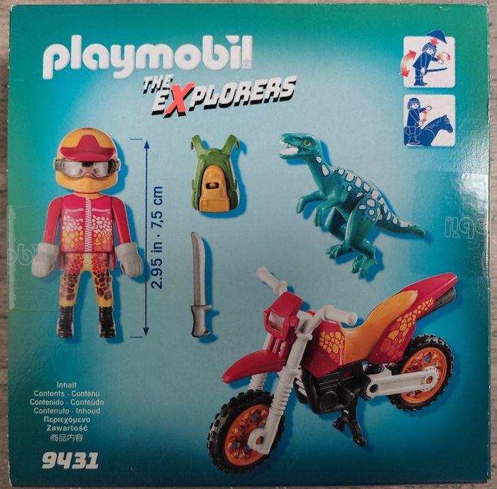 Playmobil 9431 The explorers motard + dinosaure NEUF - photo numéro 2