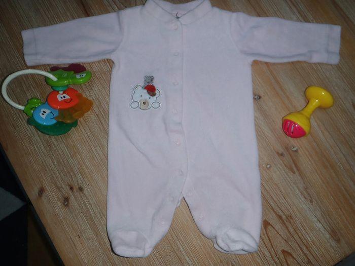 pyjama velours - motif ourson