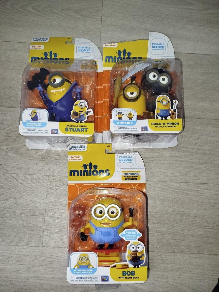 Lot de 3 grande figurine minions neuf avec emballage - photo numéro 1