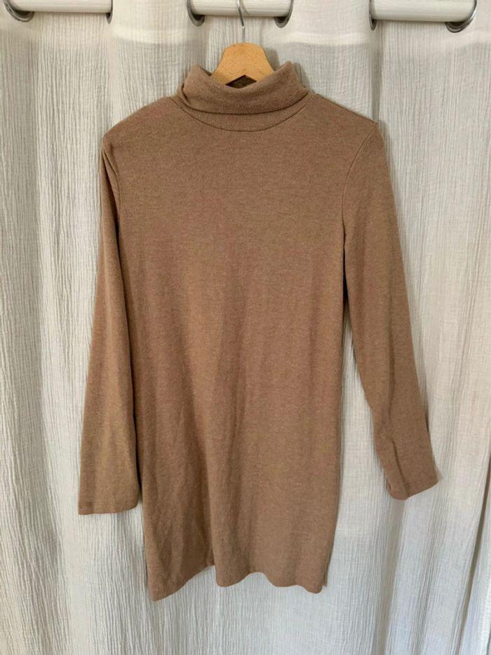 robe pull camel col roulé Zara - Taille 36 (S) - photo numéro 1