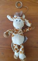 Porte-clés peluche girafe