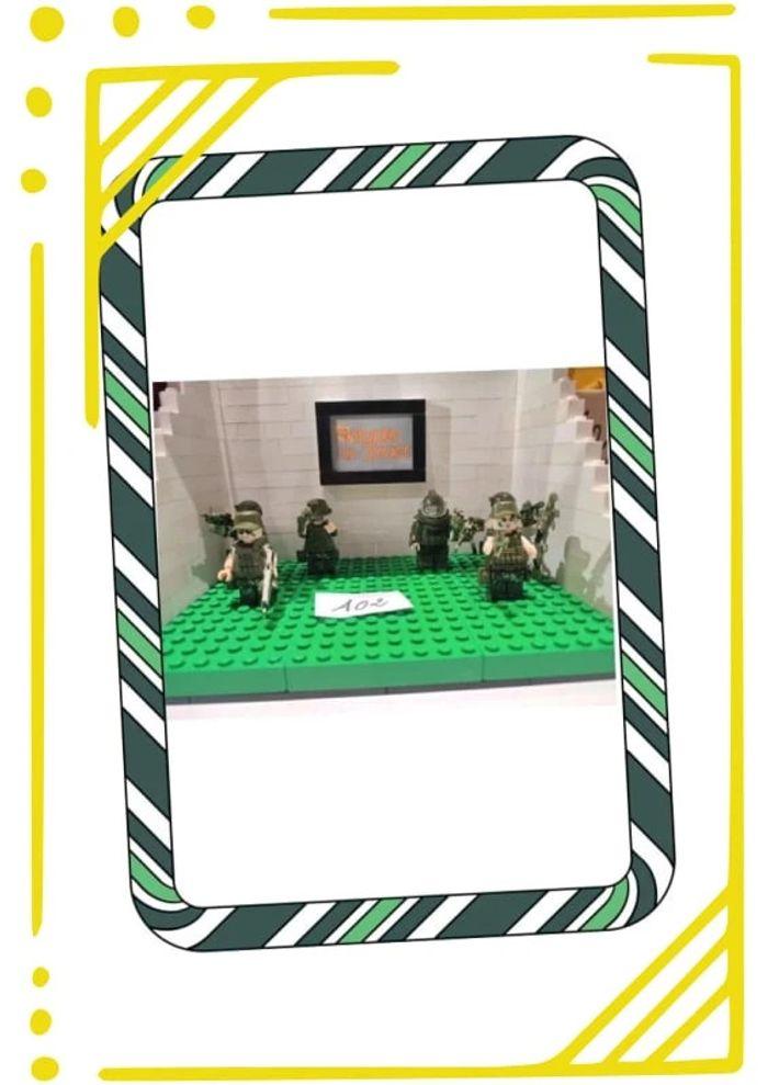 "Lot A02" - Lot de 6 soldats type Lego - photo numéro 1