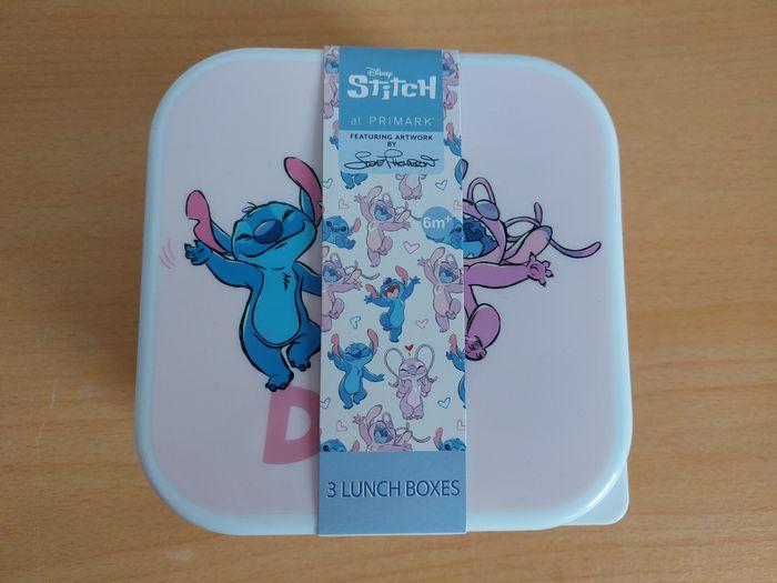 Lot de 3 boites à gouter Disney Stitch et Angel - photo numéro 1