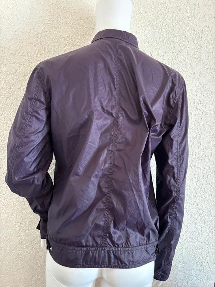 Veste imperméable coupe vent anti pluie Lacoste femme violet taille S/36 - photo numéro 2