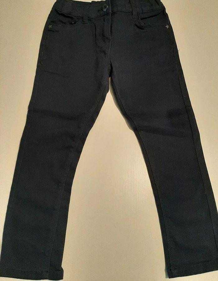 Jeans slim vertbaudet marine taille 4 ans / 104 cm - photo numéro 1