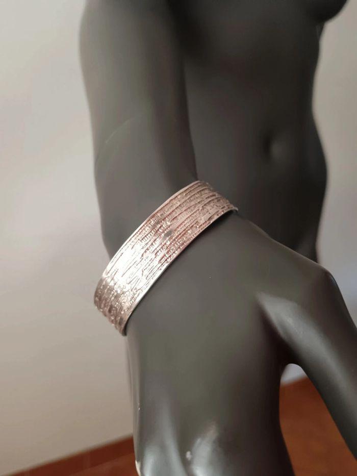 Bracelet manchette Goupil bijoux d'art argent massif - photo numéro 10