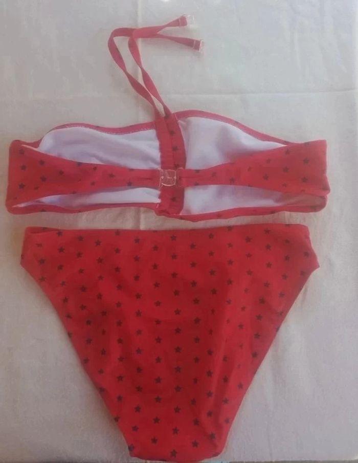 Maillot de bain 2 pièces rouge - photo numéro 2