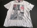 T-shirt gris clair imprimé homme taille L