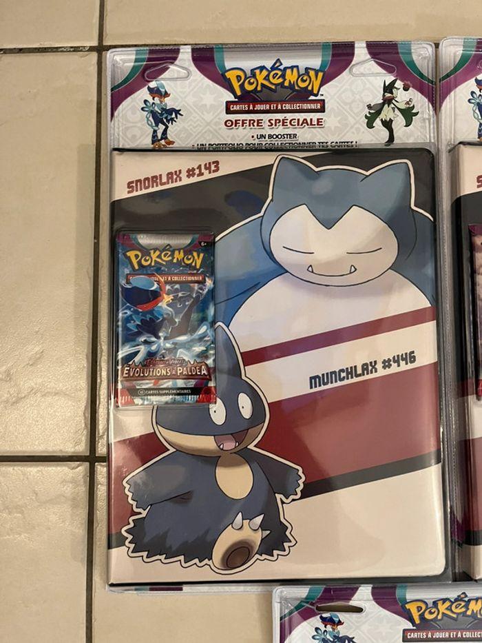 Porte folio + booster Pokémon évolution à paldea ronflex - photo numéro 4