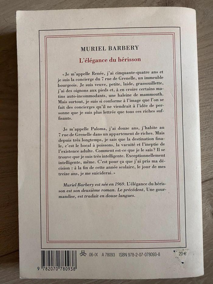 L’élégance du Hérisson Muriel Barbery - photo numéro 2