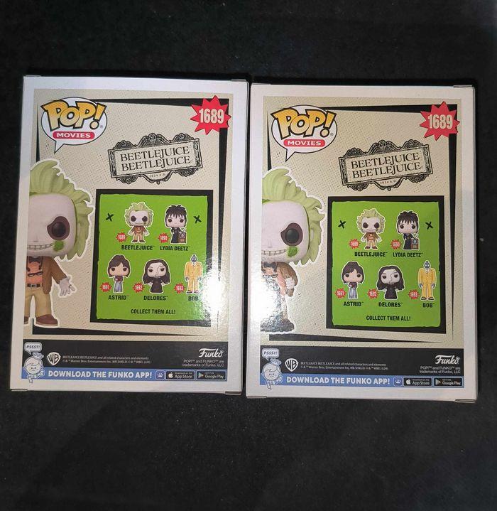 Lot 2 Figurines Funko Pop / Beetlejuice N°1689 / Beetlejuice ( 1 Chase + 1 Normal ) - photo numéro 3