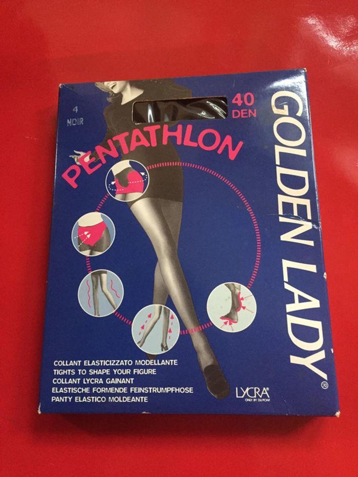 collant noir golden lady pentathlon modelant neuf taille 4 - photo numéro 1