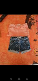 2 shorts fille 18 mois us