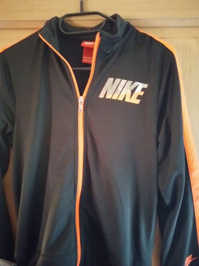 Jogging nike orange et noir unisexe 10,12 ans - photo numéro 3