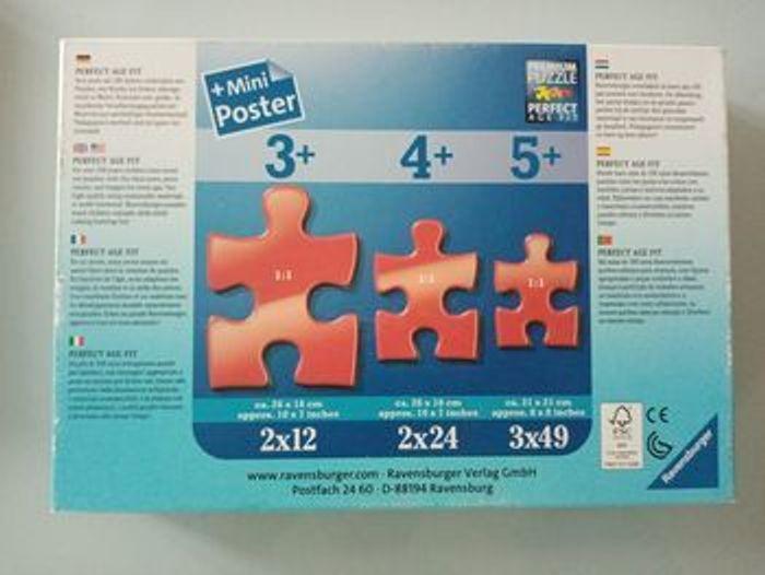 Puzzles ravensburger, 4+, 44 chats, 2 puzzles, 2 posters, complet - photo numéro 3