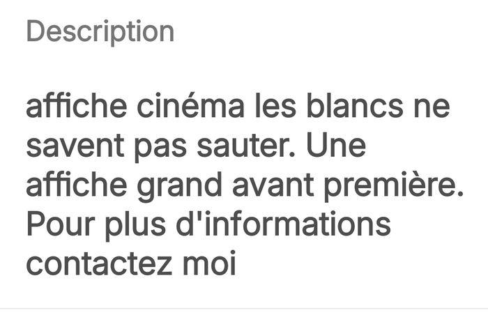 Affiche cinéma : 1992 Les blancs ne savent pas sauter - photo numéro 3