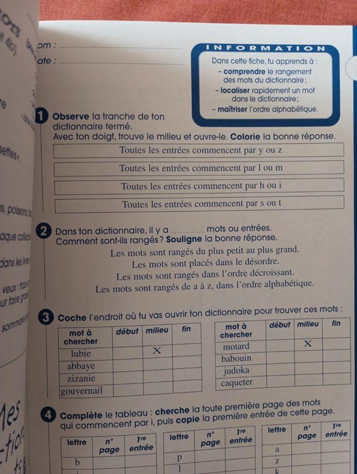 Fichier de vocabulaire CE2 Retz - photo numéro 13