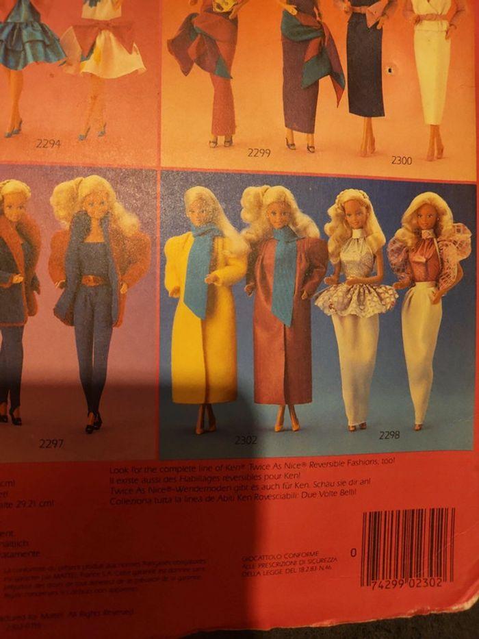 Blister tenue barbie Mattel 2302 - photo numéro 3