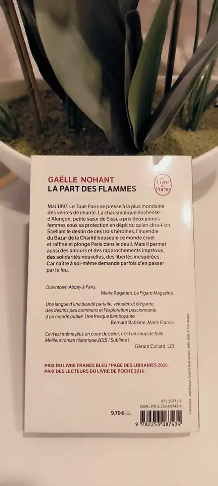 livre La Part Des Flammes - gaëlle nohant comme neuf - photo numéro 2