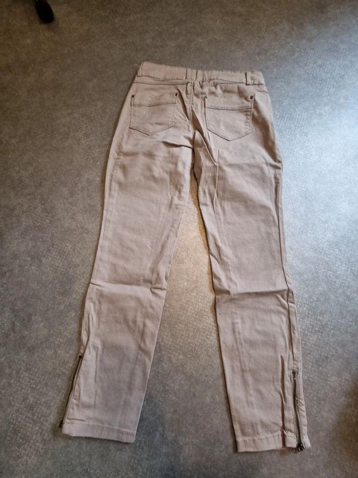 Pantalon beige Camaïeu taille 36 - photo numéro 2