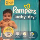 2  paquets Pampers baby dry couches taille 2