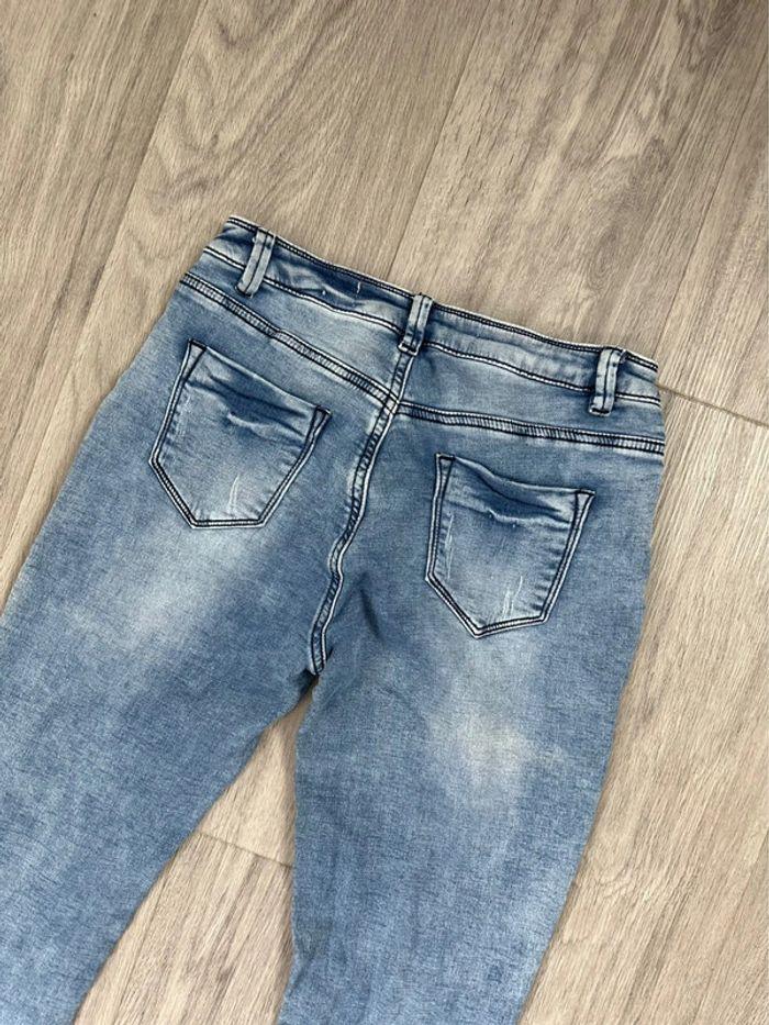 Jean denim skinny slim bleu délavé Primark T38 M - photo numéro 7