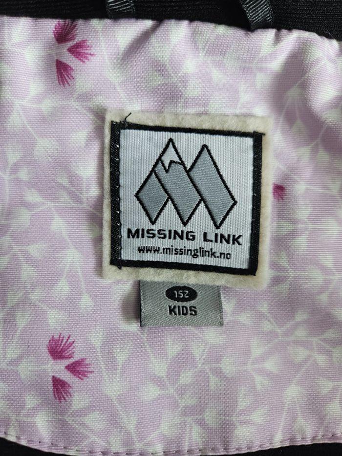 Manteau de ski chaud polaire à capuche fille - rose - 13 ans - Missing Link - photo numéro 2