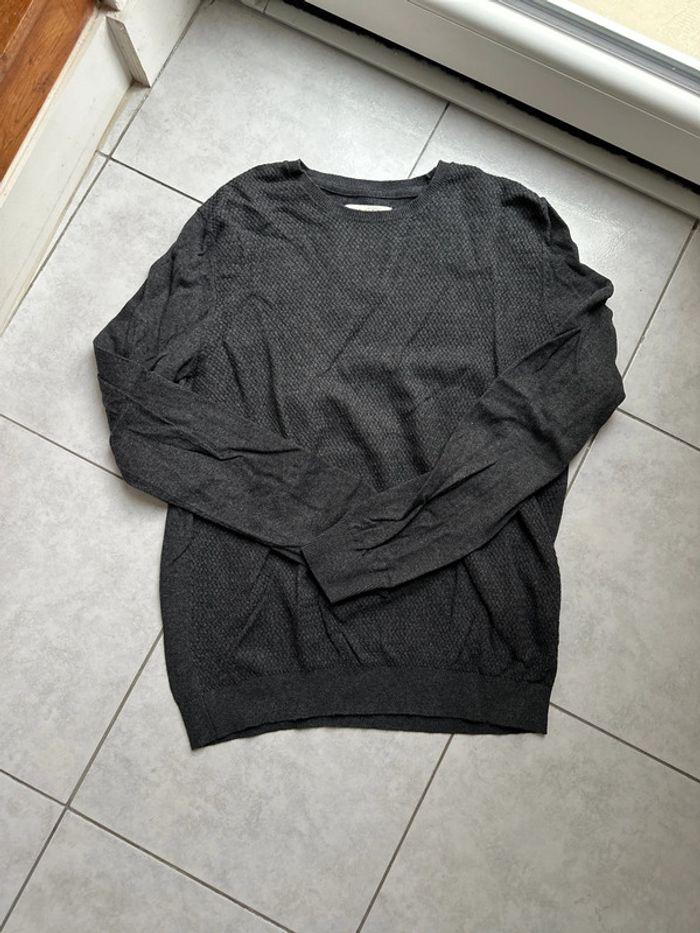 Pull homme, manches longues, taille L, gris, celio - photo numéro 1