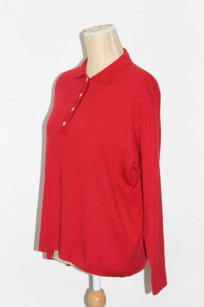 Pull hiver rouge - Manches longues - Fileuse d'arvor - 54 - photo numéro 5