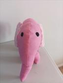 Peluche éléphant rose