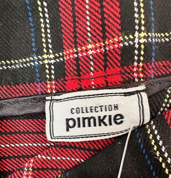 Pantalon tartan rouge et noir 7/8ème Pimkie taille 38 - photo numéro 6