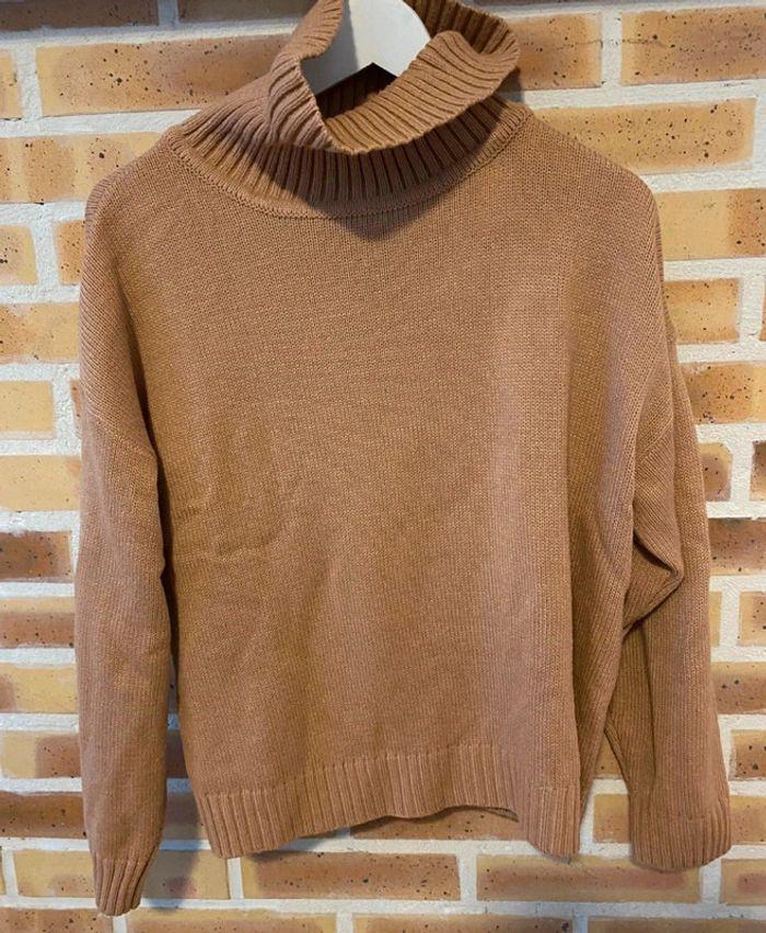 Pull col roulé marron Shein taille S - photo numéro 1