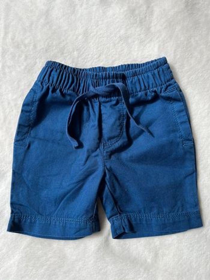 Short bleu 6 mois garçon Petit Bateau - photo numéro 5