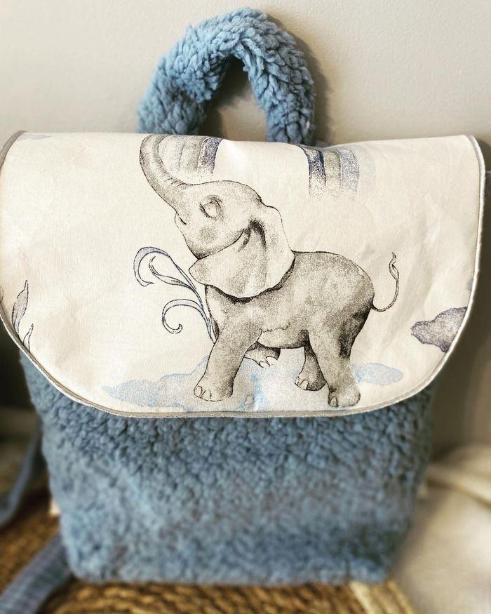 Sac à dos pour la maternelle motif éléphant 🐘 - photo numéro 2