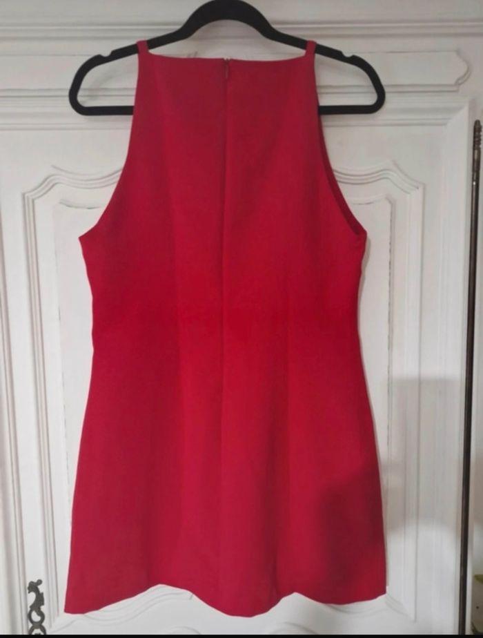 Magnifique robe rouge Zara taille M - photo numéro 2