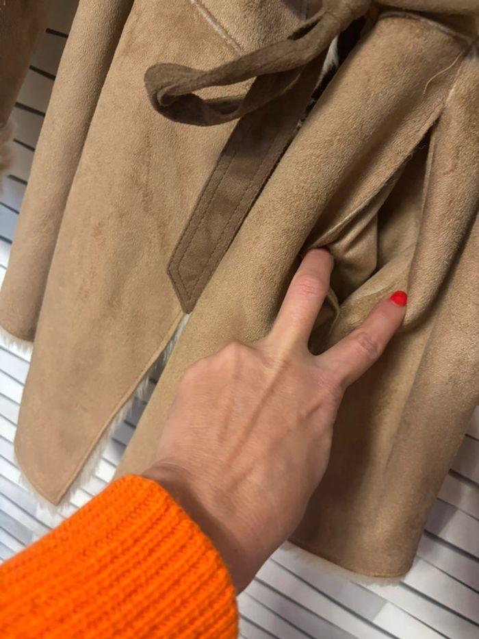 manteau tout fourré Bershka - photo numéro 4