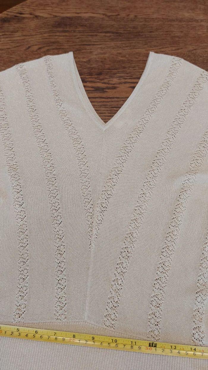 Pull Versia beige doré  taille L - photo numéro 15