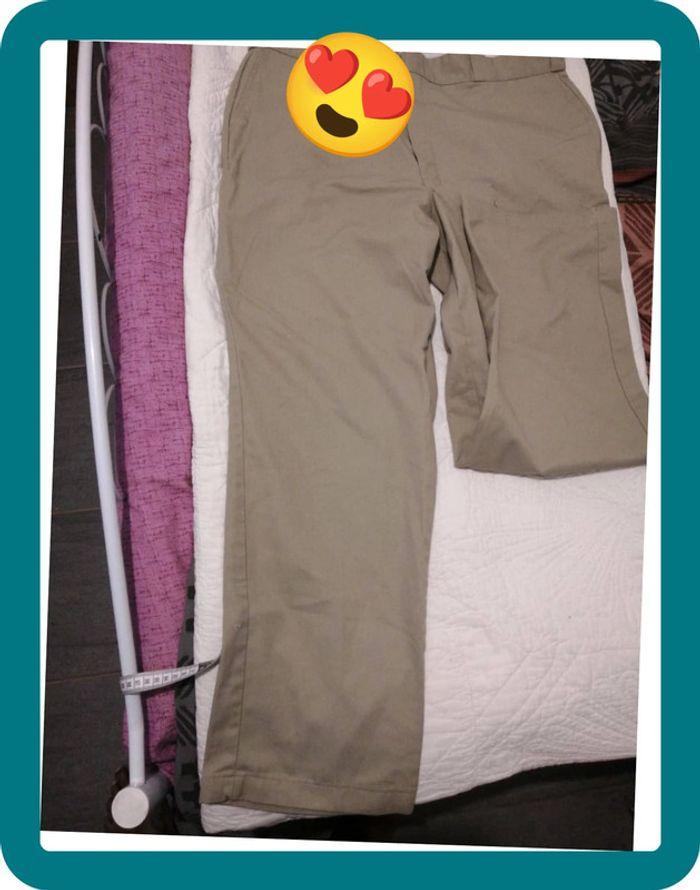 Pantalon beige droit dickies taille 50 - photo numéro 2