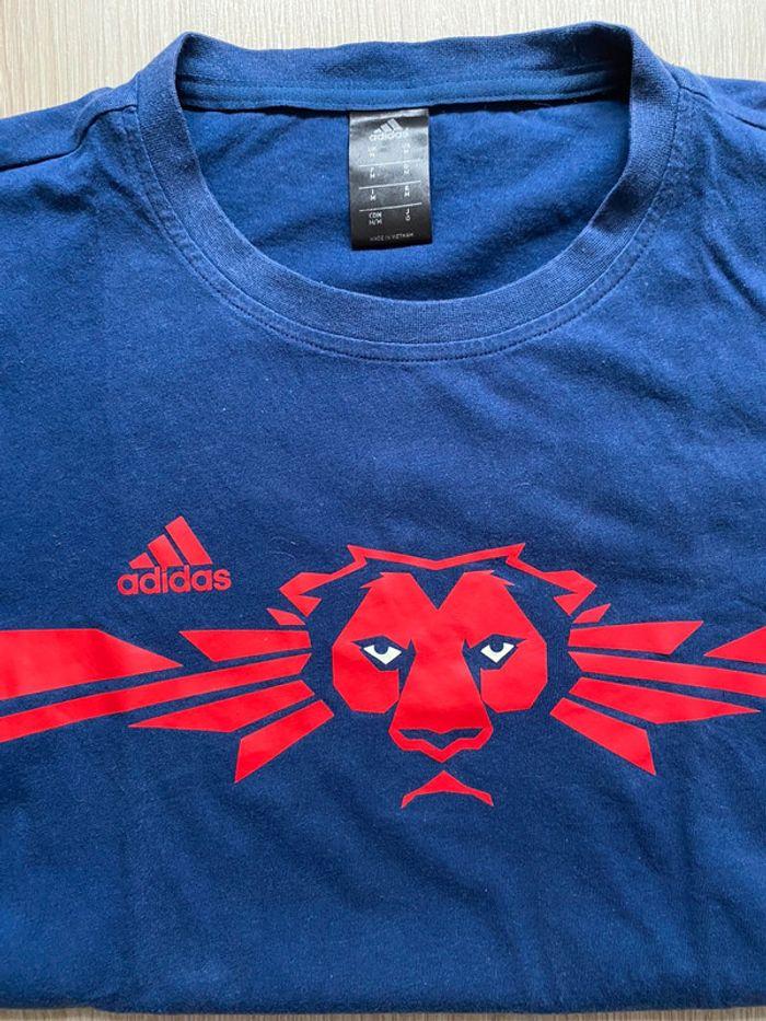 T-shirt bleu marine Adidas OL - photo numéro 2