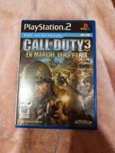 Jeu ps2 call of duty 3 en marche vers paris