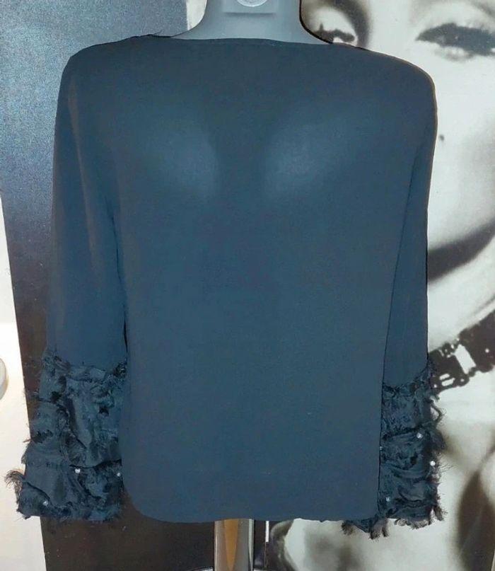 Jolie blouse manches à froufrou - photo numéro 3